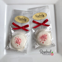 12 CANDY CANE White Chocolate Covered Oreo Cookie Christmas Holiday Party Favors