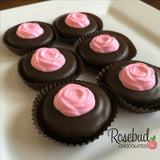 12 ROSE Chocolate Covered Oreo Cookie Candy Party Favors