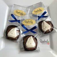 12 SAILBOAT Chocolate Covered Oreo Cookie Candy Party Favors