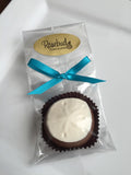 12 SAND DOLLAR Chocolate Covered Oreo Cookie Candy Party Favors