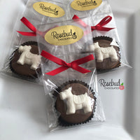 12 SCOTTISH TERRIER Dog Chocolate Covered Oreo Cookie Birthday Party Favors Scottie