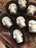 12 Packages of SKULLS Chocolate Halloween Candy Party Favors