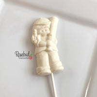 12 SOFTBALL GIRL Chocolate Lollipops Candy Sports Birthday Party Banquet Favors