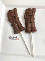 12 SOFTBALL GIRL Chocolate Lollipops Candy Sports Birthday Party Banquet Favors