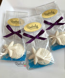 12 STARFISH & SAND DOLLAR Chocolate Candy Party Favors Nautical Beach Theme