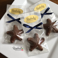 12 STARFISH Chocolate Candy Party Favors Nautical Beach Theme