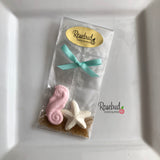 12 SEAHORSE & STARFISH Chocolate Nautical Beach Theme Birthday Wedding Candy Party Favors