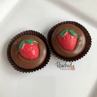 12 STRAWBERRY Chocolate Covered Oreo Cookie Candy Party Favors