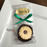 12 SUNFLOWER Chocolate Covered Oreo Cookie Candy Flowers Party Favors