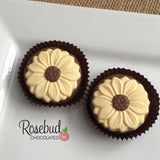 12 SUNFLOWER Chocolate Covered Oreo Cookie Candy Flowers Party Favors