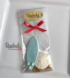 12 SURFBOARD & SAND DOLLAR Chocolate Candy Party Favors